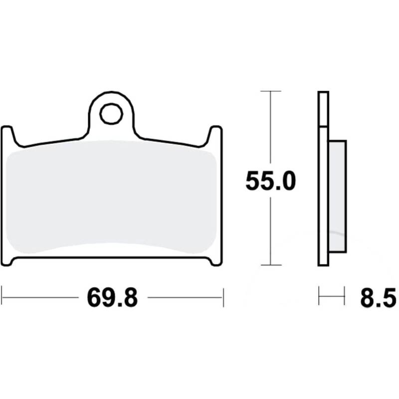 Bremsbeläge bremsklotz sinter srt trw mcb595srt von TRW