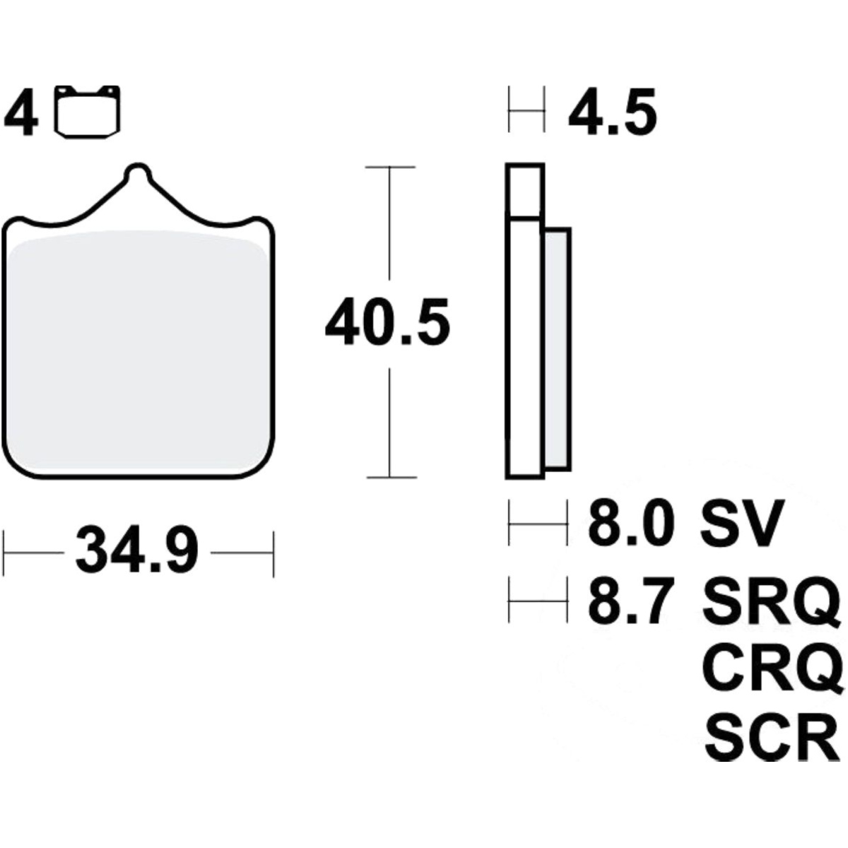 Bremsbeläge bremsklotz sinter vorne trw mcb829sv von TRW