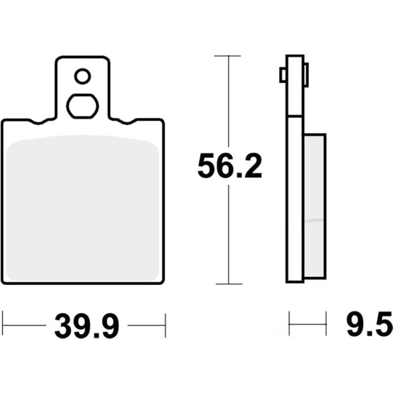 Bremsbeläge bremsklotz standard trw mcb623 von TRW