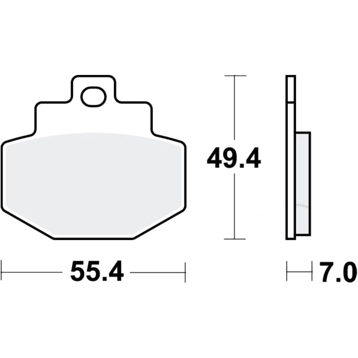 Bremsbeläge bremsklotz standard trw mcb727 von TRW