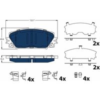 Bremsbelagsatz TRW GDB4173BTE, Vorne von Trw