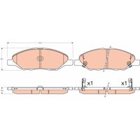 Bremsbelagsatz TRW GDB3577, Vorne von Trw