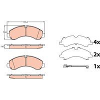 Bremsbelagsatz TRW GDB3645 von Trw