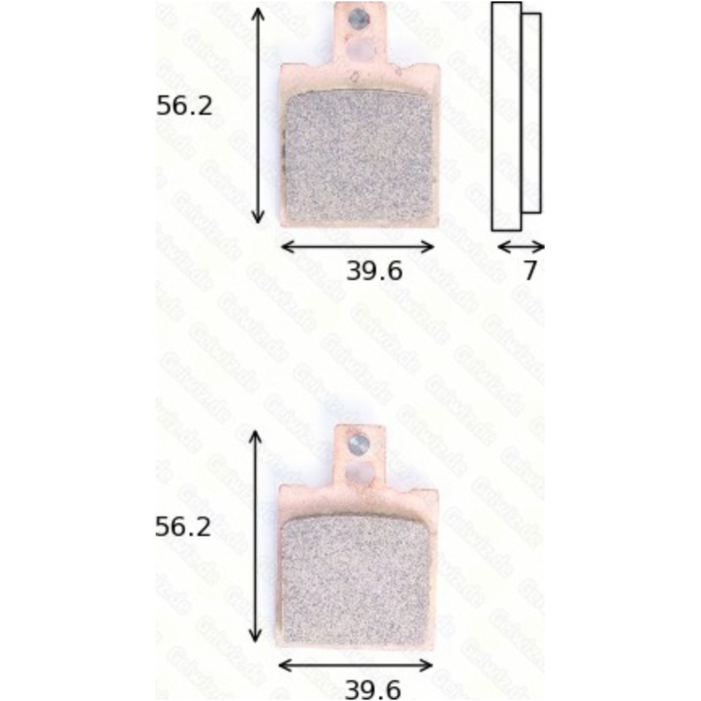 Bremsklötze scheibenbremsbeläge mcb 075 si mit abe von TRW