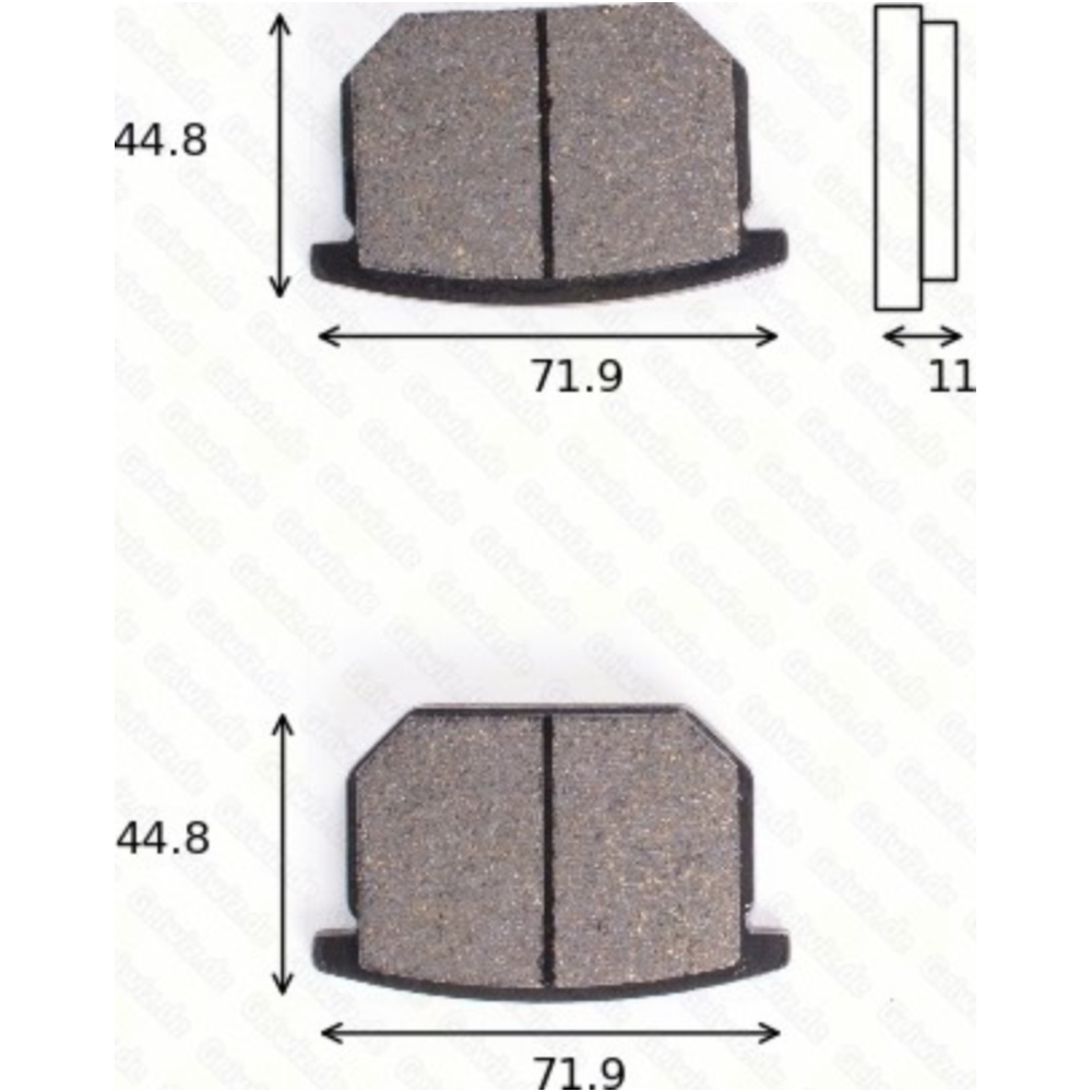 Bremsklötze scheibenbremsbeläge mcb 501 mit abe von TRW