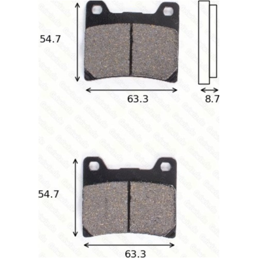 Bremsklötze scheibenbremsbeläge mcb 530 sv mit abe von TRW