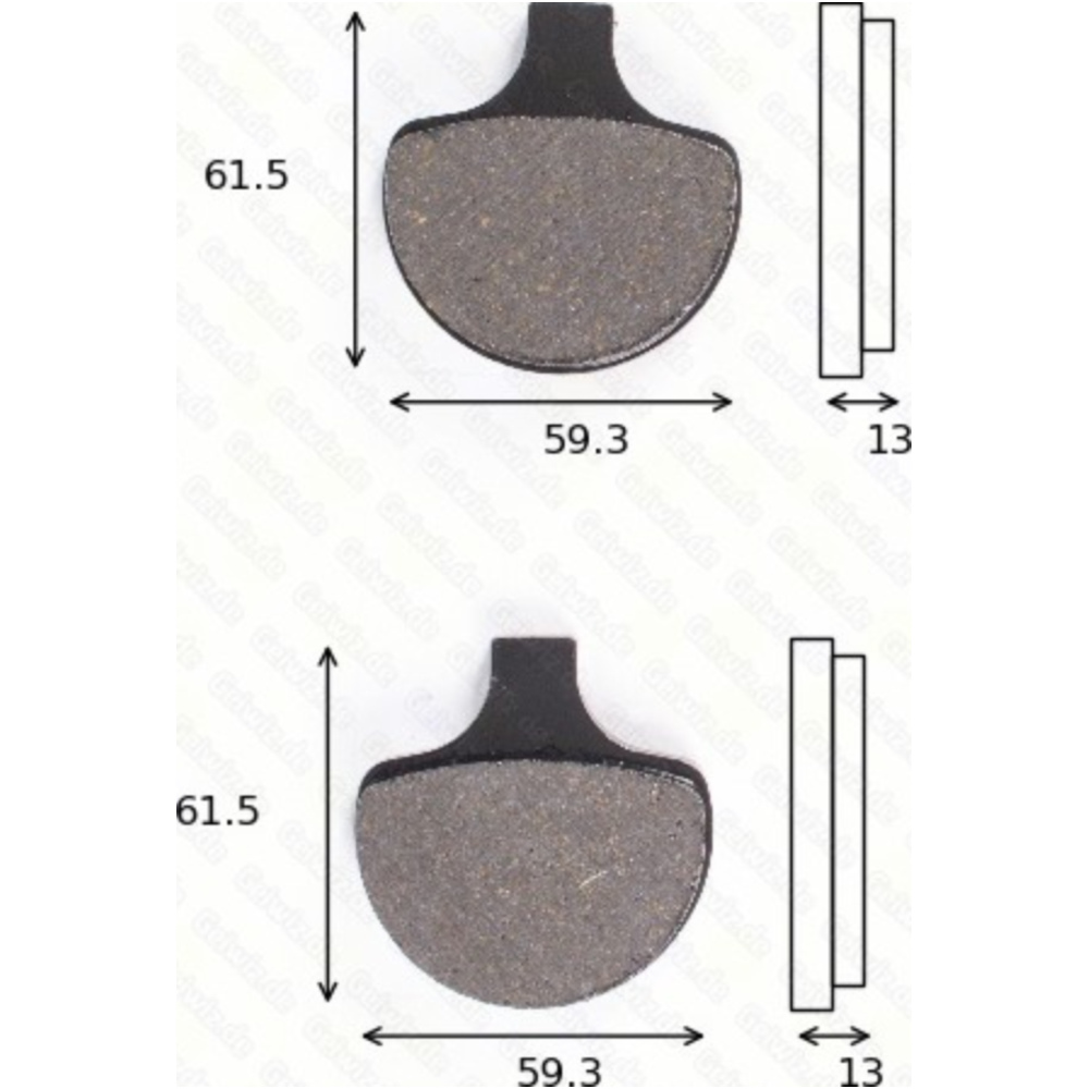 Bremsklötze scheibenbremsbeläge mcb 548 mit abe von TRW