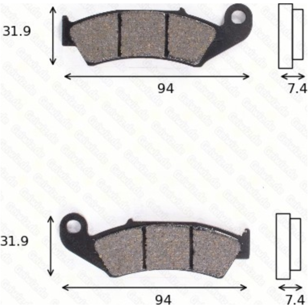 Bremsklötze scheibenbremsbeläge mcb 574 mit abe von TRW