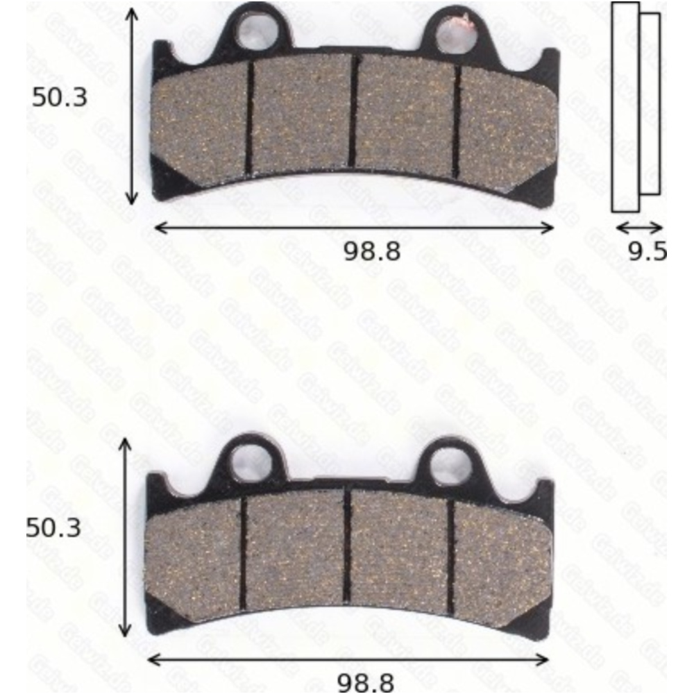 Bremsklötze scheibenbremsbeläge mcb 656 sv mit abe von TRW