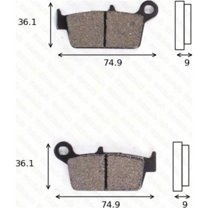 Bremsklötze scheibenbremsbeläge mcb 665 ec mit abe von TRW