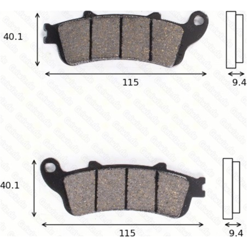 Bremsklötze scheibenbremsbeläge mcb 693 srm mit abe von TRW