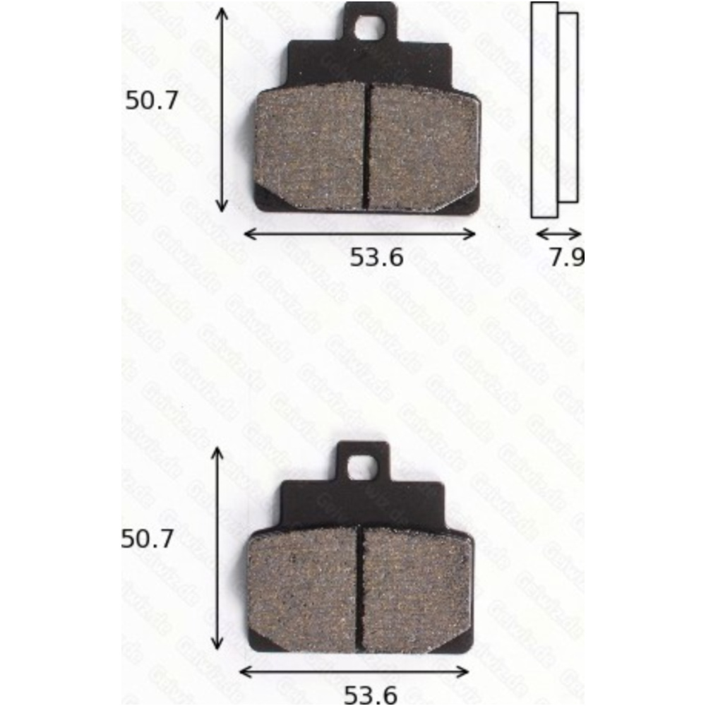 Bremsklötze scheibenbremsbeläge mcb 709 mit abe von TRW