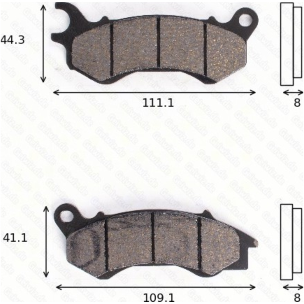 Bremsklötze scheibenbremsbeläge mcb 833 mit abe von TRW