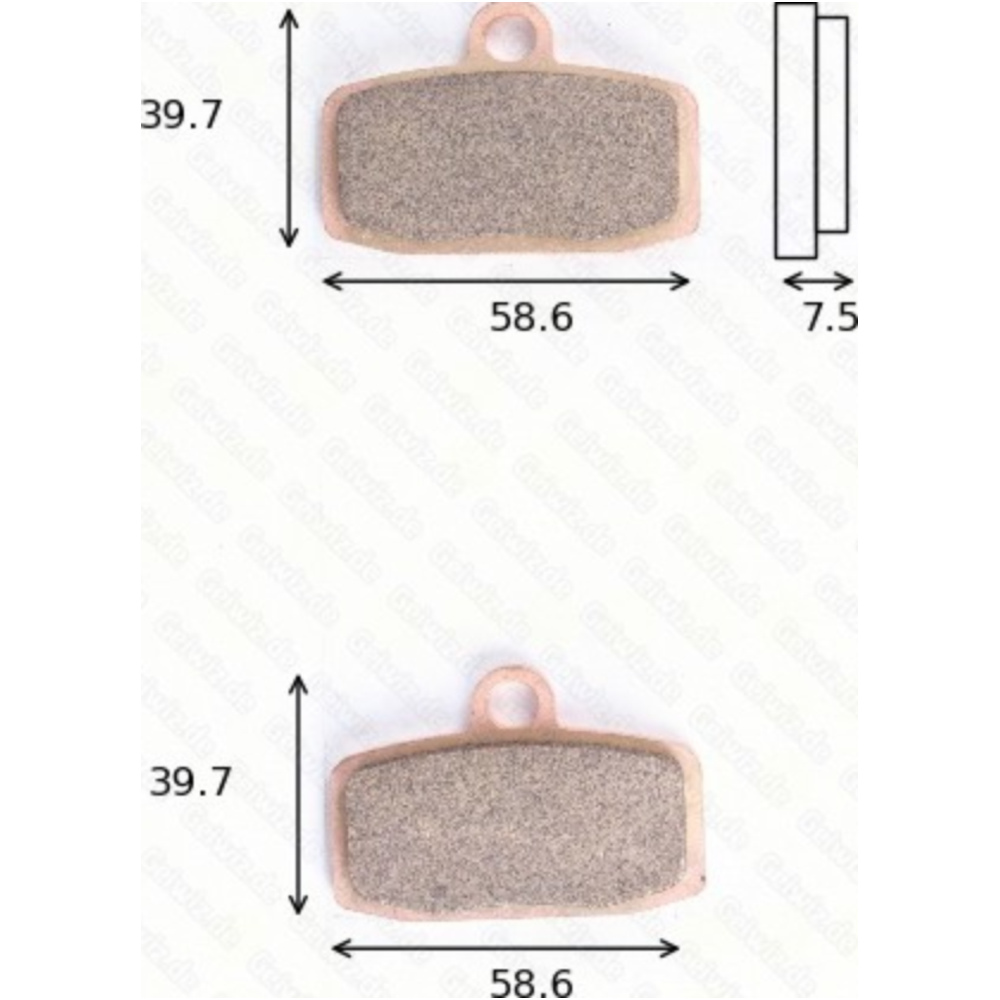 Bremsklötze scheibenbremsbeläge mcb842si mit abe von TRW