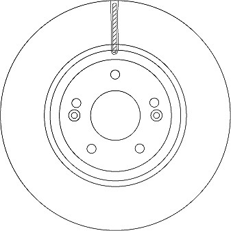 Trw Bremsscheibe [Hersteller-Nr. DF6545S] für Hyundai von TRW