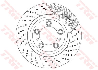 Trw Bremsscheibe [Hersteller-Nr. DF6721S] für Porsche von TRW