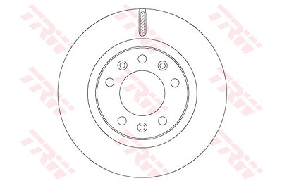 Trw Bremsscheibe [Hersteller-Nr. DF6785] für Peugeot von TRW