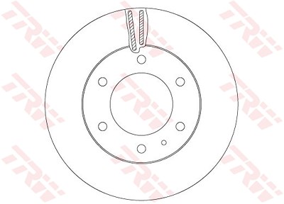 Trw Bremsscheibe [Hersteller-Nr. DF6812S] für Ford von TRW