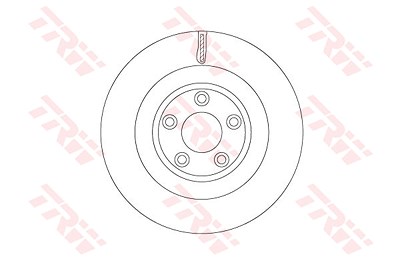 Trw Bremsscheibe [Hersteller-Nr. DF6816S] für Jaguar von TRW
