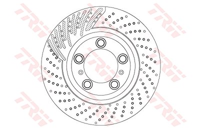 Trw Bremsscheibe [Hersteller-Nr. DF6821S] für Porsche von TRW