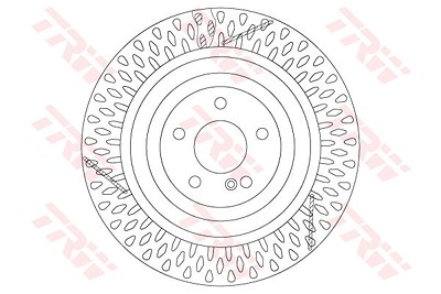 Trw Bremsscheibe [Hersteller-Nr. DF6822S] für Mercedes-Benz von TRW