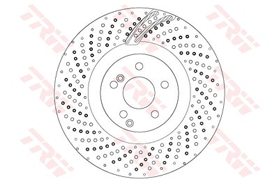 Trw Bremsscheibe [Hersteller-Nr. DF6873S] für Mercedes-Benz von TRW