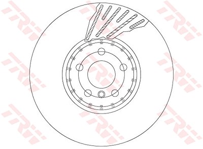 Trw Bremsscheibe [Hersteller-Nr. DF6890S] für BMW von TRW