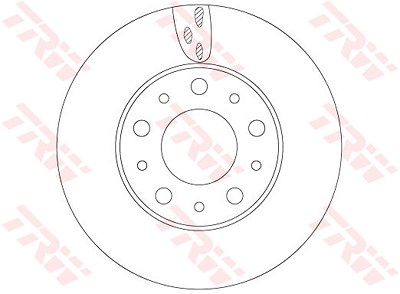 Trw Bremsscheibe [Hersteller-Nr. DF6918S] für Citroën, Fiat, Peugeot von TRW