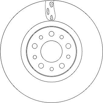 Trw Bremsscheibe [Hersteller-Nr. DF6933] für Fiat von TRW