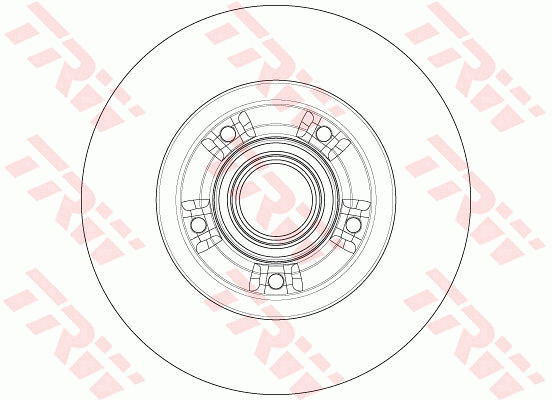 Bremsscheibe Hinterachse TRW DF6203BS von TRW