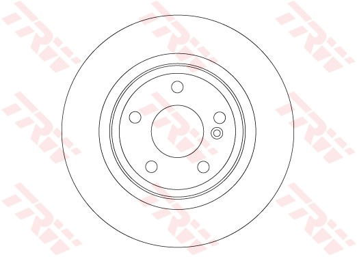 Bremsscheibe Hinterachse TRW DF6886 von TRW