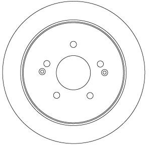 Bremsscheibe Hinterachse TRW DF6901 von TRW