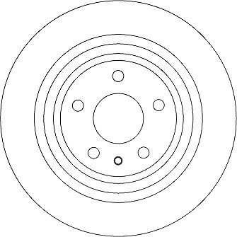 Trw Bremsscheibe Hinterachse Voll [Hersteller-Nr. DF6809] für Ford von TRW