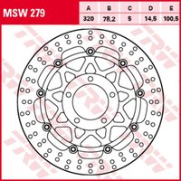 Bremsscheibe TRW MSW279, 1 Stück von Trw