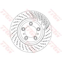 Bremsscheibe TRW DF6721S vorne, belüftet, perforiert, hochkarbonisiert, 1 Stück von Trw