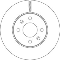 Bremsscheibe TRW DF6794 vorne, belüftet, 1 Stück von Trw