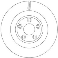 Bremsscheibe TRW DF6816S hinten, belüftet, 1 Stück von Trw