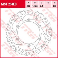 Bremsscheibe TRW MST294E Links, 1 Stück von Trw