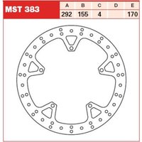 Bremsscheibe TRW MST383, 1 Stück von Trw