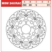 Bremsscheibe TRW MSW248RAC, 1 Stück von Trw