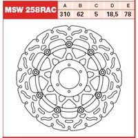 Bremsscheibe TRW MSW258RAC, 1 Stück von Trw