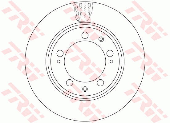 Bremsscheibe Vorderachse TRW DF6484S von TRW