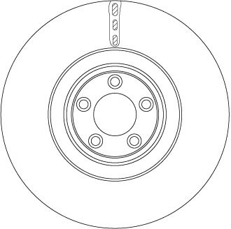 Bremsscheibe Vorderachse TRW DF6651S von TRW