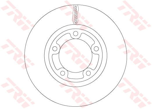 Bremsscheibe Vorderachse TRW DF6712 von TRW