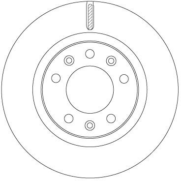 Bremsscheibe Vorderachse TRW DF6785 von TRW