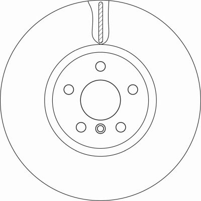 Bremsscheibe Vorderachse TRW DF6845S von TRW