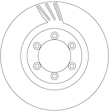 Bremsscheibe Vorderachse TRW DF6881 von TRW