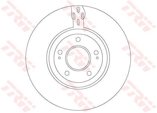 Bremsscheibe Vorderachse TRW DF7302S von TRW