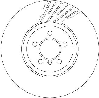 Bremsscheibe Vorderachse links TRW DF6613S von TRW