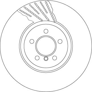 Bremsscheibe Vorderachse rechts TRW DF6614S von TRW